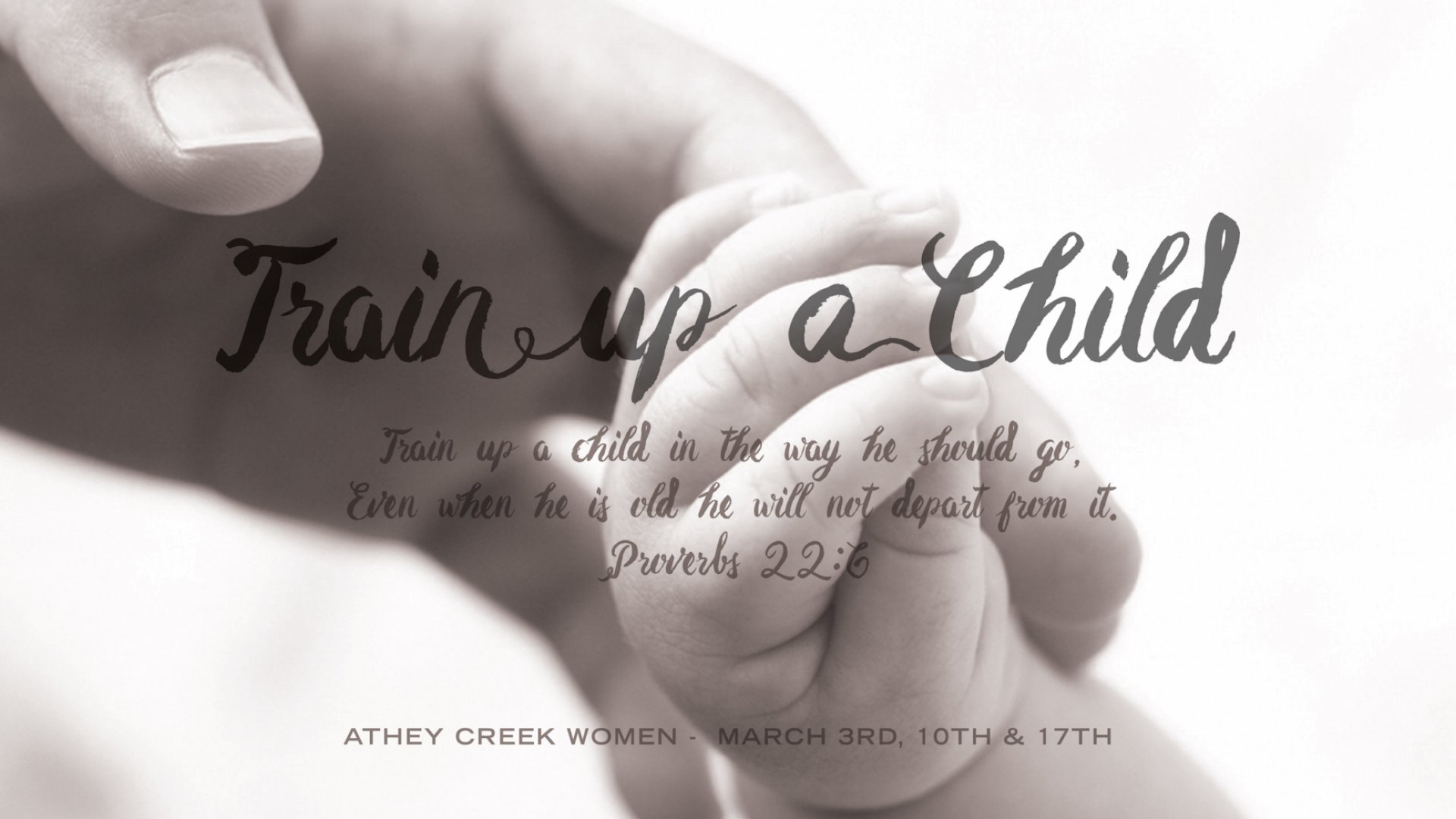 Teaching artwork for Train Up a Child